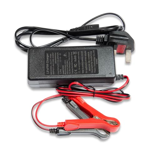 LOWENERGIE 5A Charger for 20Ah / 30Ah / 50Ah 12.8V Lithium-Ion Iron Phosphate LiFePo4 Battery12V Leisure Solar Caravan (Charger only)