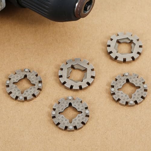 5 Pcs Oscillating Saw Blade Adapter, 1 Inch Diameter Multitool Shank Adapter, Universal Oscillating Tool Accessory, Multi-Master Power Tool for Saw Blade Woodworking