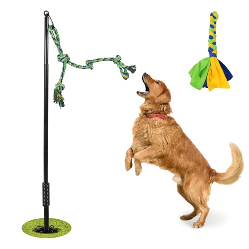 Adjustable Spring Pole Dog Toy