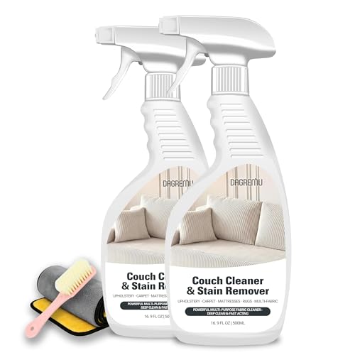 Couch Cleaner and Stain Remover Spray - Professional Strength Sofa
