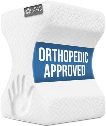 5 STARS UNITED Knee Pillow for Side Sleepers - Hip Pain Relief, M...