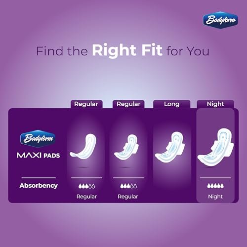 Image of Bodyform Maxi with Wings - Value Sanitary Napkins, 32 Counts (4 Packs of 8 Counts) Cushion Soft Always Comfortable and Ultra-Absorbent