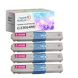 Smart Gadget 4_Pack Compatible Toner Cartridge Replacement for OKI-Data C330DN Type C17 C330 Used for C530DN C510DN C510 MC361 MC362W MC561 MC562W MFP MC352DN Printers (44469702 Magenta)