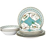 Noritake Lodi's Morning 12-Piece Dinnerware Set, Service for 4