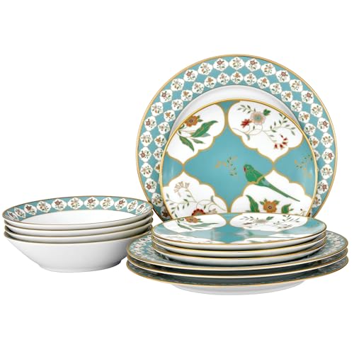 Noritake Lodi's Morning 12-Piece Dinnerware Set, Service for 4