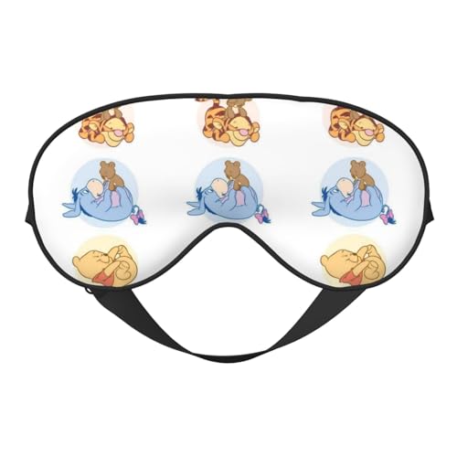 くまのプーさん 睡眠用 遮光 目隠し 可愛い 安眠 快眠 軽量 キャラクターズ グッズ ポーチ付き ケース付き 自由調整可能 子供 男の子 女の子 ds129