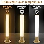 Light Therapy Lamp 10000 Lux, Happy Sun Lamp UV-Free with 3 Color Temperatures, Adjustable Brightness, Timer & Memory Function, Bright Sunlight Lamps, Full Spectrum Light Perfect for Home, Office - Image 2