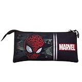 Portatodo plano para lápices KARACTERMANIA Spiderman Spidey-Estuche Portatodo Triple HS, Negro