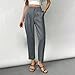 Gray Work Office Elegant Brunch for Ladies Winter Fall Lace Faux Linen Tie Knot Straight Leg Basic Trousers Pants Blazer Coats Juniors 2026 Clothing Fashion XL