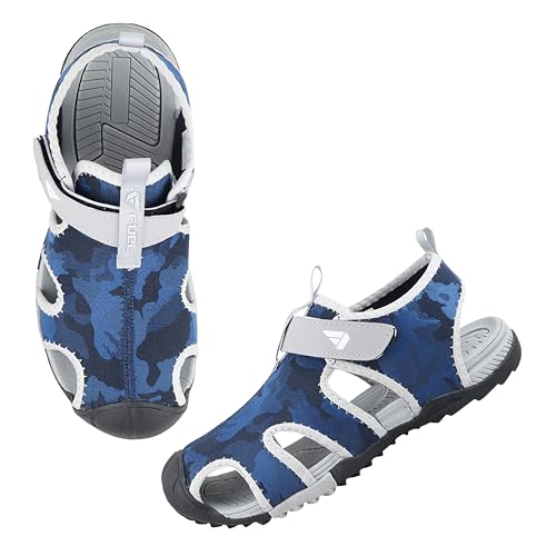Image of FUEL Fisherman Sandals for Men Comfortable, Flexible & Breathable Stylish Casual Sandals Protective Bump Toe Perfect Outdoor Beach Anti-Skid Sports Footwear For Gents (Soldier-12)