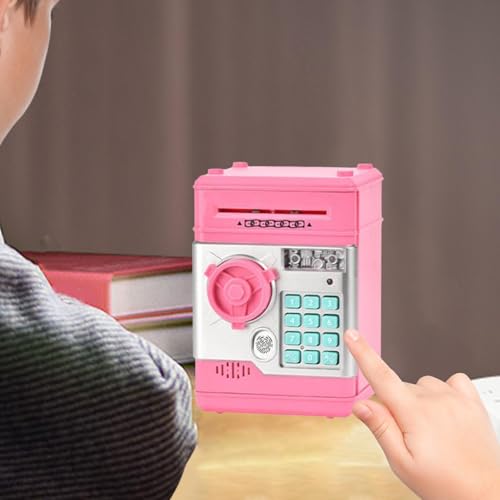 Tirelire électronique rose pour enfants de 3 à 8 ans avec code - 5