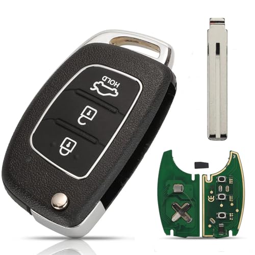 Télécommande 3 boutons 433Mhz ID46 pour Hyundai HB20 et Santa FE IX35