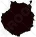 StickersWorld Gran Canaria Carte Forme Silhouetté, ILES Canaries Espagne, Islas Canarias Espagnol, 115mm, Vinyle Autocollant pour Pare-Chocs - Choix DE 22 Couleurs