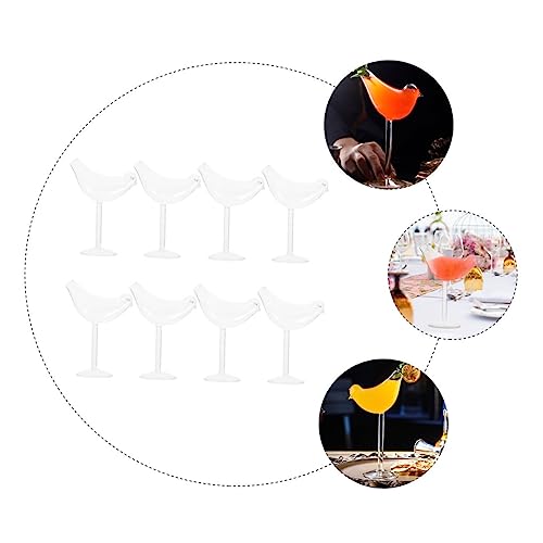 Verres à cocktail oiseau lot de 8 service de dégustation de vin maison - 8