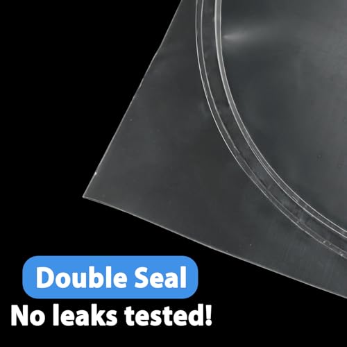 Image of Fish Bags 100 Packs, 4x10 inch Round Bottom Double Seal Clear Live Fishes Bags Fish Transport Container for Small Fishes and Shrimp (Ultimate 3 mil, 100 Pack)
