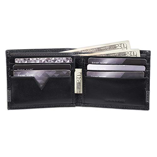 Guess Men's Classic Bifold Wallet with Card Slots, Bill Compartment and Id Window4