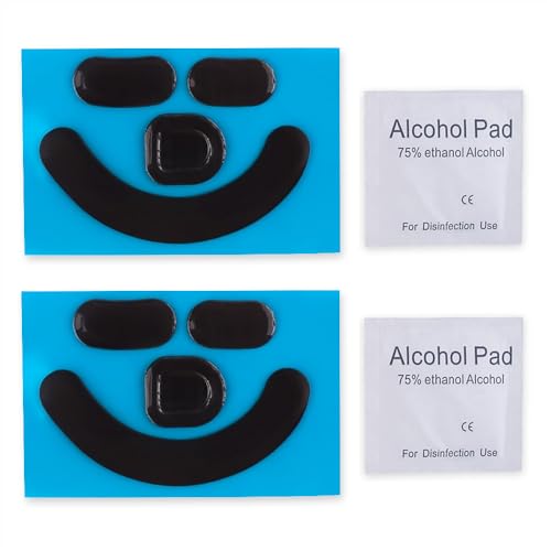 2 Sets Black Rounded Curved Edges Mouse Feet Pads Skates...