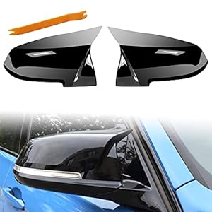 Teantech Spiegelabdeckungen glänzend Schwarz für BMW