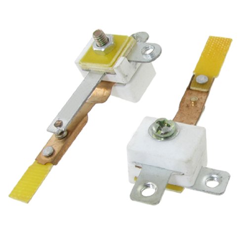 Controle de termostato bimetálico para panela de arroz com furo de 4 mm, 2 peças