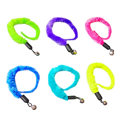 Jkshop 30 Pack Magic Worm Toys,Replacement Cat Toys Teaser,Frenzy Cantip Toys,Assorted Teaser Refils with Bell for Cat Kitten(7 Colors )