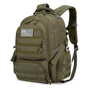 30L Military Tactical Backpack for Men 3 day Assault Pack Molle Daypack Army Hiking Rucksack (Army Green)