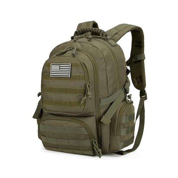 30L Military Tactical Backpack for Men 3 day Assault Pack Molle Daypack Army Hiking Rucksack (Army Green)
