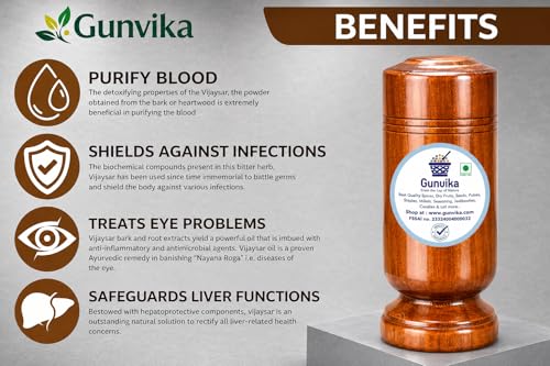 Image of Indian Kino Tree Vijaysar Tumbler | Ayurvedic Wooden Glass for Diabetes Care & Joint Support | Natural Herbal Cup (Large)