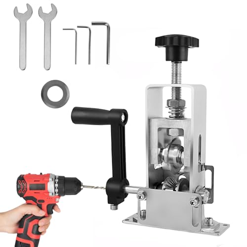 Asaiy Kabelschälmaschine für 1-25 mm Kabel, Kupfer-Abisoliermaschine für Handkurbel oder Bohrmaschine, Abisolierzange, Kabelschäler, Kabelentmanteler, für Schneiden von Abisolierschrott