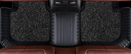 Image of KA10 10D Car Floor Mat for Mahindra XUV 700 (7 Seater)| Vehicle-Specific Fit | Premium Italian Leather | 100% Waterproof, Zero-Dust, Shield Your Car Floor | Full Set with Grass | (Black)