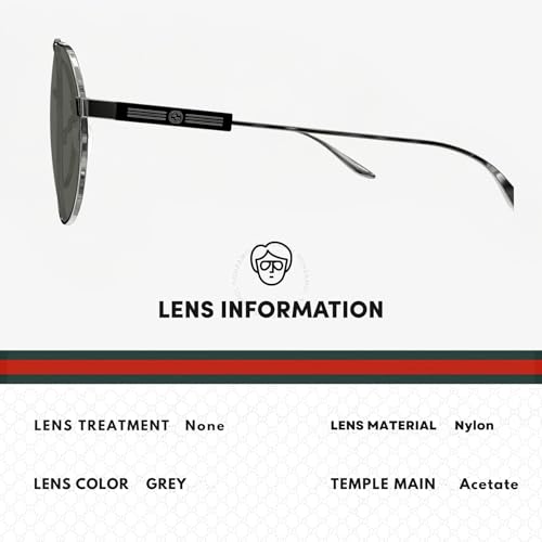 Gucci GG1311S Designer Pilot Aviator Shape Sunglasses: Aviator Frame Eyewear with Non-Polarized Lenses - Epitome of Luxury and Style4