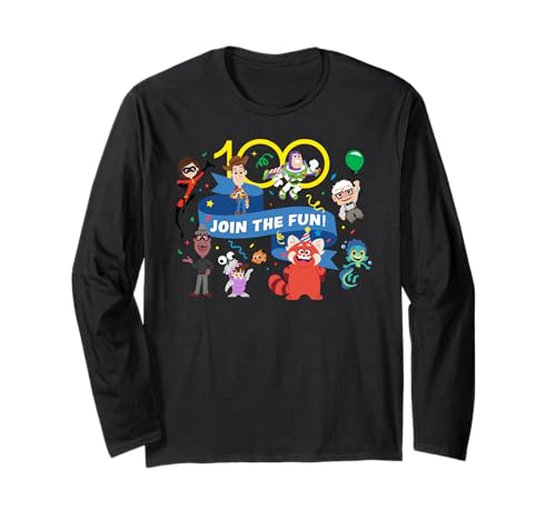 T-shirt Disney 100 Pixar Join the Fun manches longues collection D100
