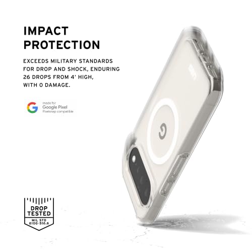Image of Urban Amor Gear UAG Designed for Google Pixel 11 / Pixel 11 Pro (2026), Scout Clear- Compatible with Magnetic Charging, Rugged Military Grade Dropproof Protective Cover - Clear /Ash
