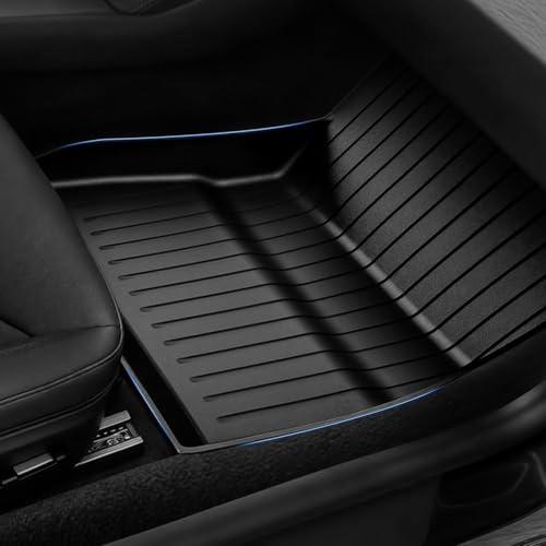 OEDRO Floor Mats Fits for Tesla Model Y 5-Seater 2024-2020 Custom Fit All Weather TPE Automotive Interior Cargo Liners Trunk Mats Accessories for Model Y (NOT for Model Y Juniper) 6 Pcs Mats Set by OEDRO - Image 4