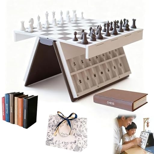 Gienslru Hangman Game Book, Vocabulary Words Spelling Challenge Table Game, 3D Printed Magnetic Chess Set, Hangmans Challenge Games, Portable Books Design Board Games for Adults (Chess) | Ya disponible en tu tienda friki favorita! En mundofriki.es! Gienslru Hangman Game Book, Vocabulary Words Spelling Challenge Table Game, 3D Printed Magnetic Chess Set, Hangmans Challenge Games, Portable Books Design Board Games for Adults (Chess) | Ya disponible en tu tienda friki favorita! En mundofriki.es!