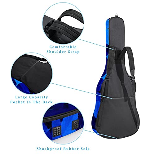 Housse de Guitare, Euit de Guitare en Tissu Oxford Impermeable avec Sangles Reglables pour 42″41″40″ Guitares Feuilles bleues 108.9×42.9×11.9 cm - Les Beatles, Paul McCartney, John Lennon, RIngo Starr, George Harrison Housse de Guitare, Euit de Guitare en Tissu Oxford Impermeable avec Sangles Reglables pour 42"41"40" Guitares Feuilles bleues 108.9x42.9x11.9 cm – Image 4