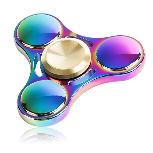Spinner Fidget Anxiety Toys, Spinners For Adults, Children Finger Toy, Hands Spinner Finger rainbow , Durable Bearing High Speed 3-5 Min Spinner