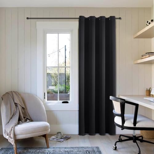 Recopilación de Donde Comprar Cortinas más recomendados. 45 NANWEI Cortinas Blackout con Aislamiento Térmico para Estar/Recámara Ventana, con Ojales en la Parte Superior, Suave 100% Poliéster Tela Impermeable, Reducción Ruido, 1 Paneles...