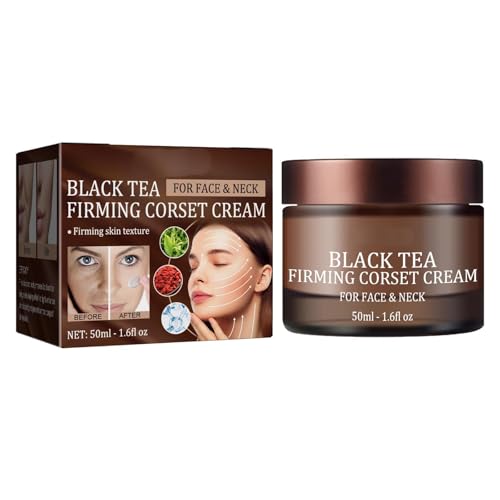 VivaBloom Black Tea Firming Face Cream 1.6 Fl OzHydrating Anti-Aging Moisturizer with Fermented Tea & Peptides - Pore Minimizing Skin Tightening Nutrient-Rich Formula