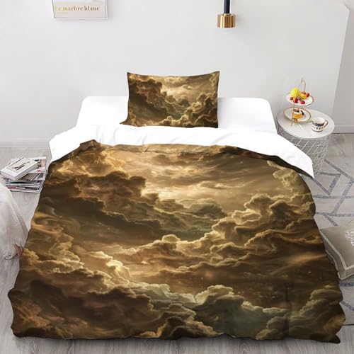 Housse de couette single enfant 135x200cm Le Ciel microfibre avec fermeture éclair - 2