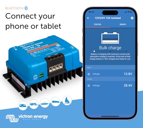 Victron Energy Orion-Tr Smart DC to DC Charger (Bluetooth), 12/24-Volt 15 amp 360-Watt - Image 2