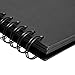Paper Junkie Scrapbook 12x12 Album - 12 x 12 In, Black Hardcover, 40 Sheets (80 Pages) - Spiral Bound Black Scrapbook for Crafts