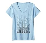 Photo Gallery donna new york brooklyn bridge maglietta con collo a v Photo Gallery donna new york brooklyn bridge maglietta con collo a v