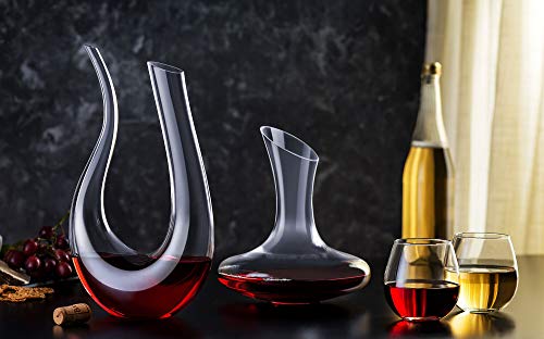 JoyJolt Spirits - Copas de vino sin tallo, 443 ml, juego de 4, ideal para vino blanco o rojo, día de la madre, regalos de vino, juegos de copas de vino