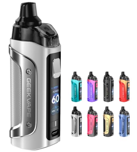 M[NxCv Aegis Boost 3 Pod X^[^[Lbg Mod Kit 3000mAh (Max 60w) 5ml C[WX u[Xg3 |bh dq^oR Vape xCv (Silver)