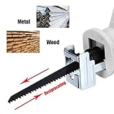 ❤ 2 saw blades designed for cutting wood and metal.20 mm stroke length for enhanced cutting performance.