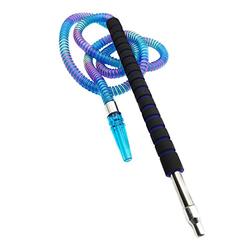 Hookah Hose Shisha Premium Quality Hose Washable Hookah Pipe 6ft Length Mouth Tip Smoke Hose Hookah Shisha Pipe for Hookah Accessories(Blue) - Image 4