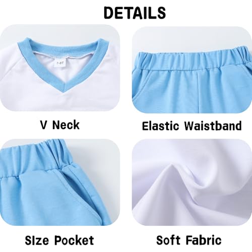 Azmxynol Tween Girls Trendy Clothes Short Sleeve Top + Sweatpant 2 Piece Outfit Set Teen Girl Juniors Spring Summer Clothing Size 14 15