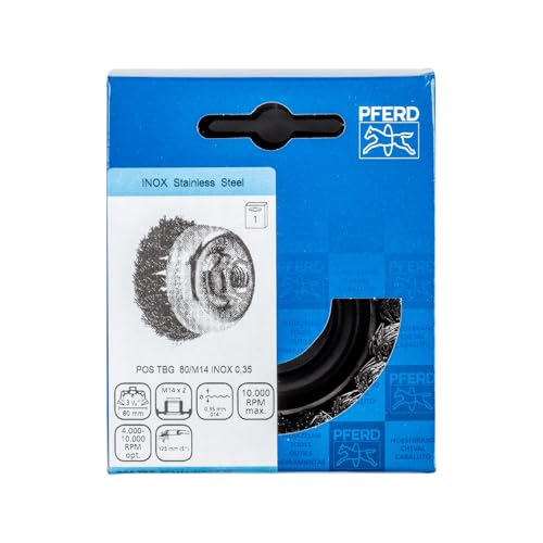 Image of Pferd 43306033 Brush TBG 80 /M14 0.35 SG Stainless Steel