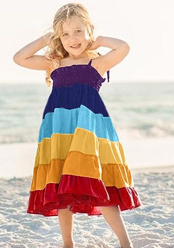 BOFETA Mommy and Me Fashion Casual Dress Loose Sling Soft Sundress Sleeveless Boho3