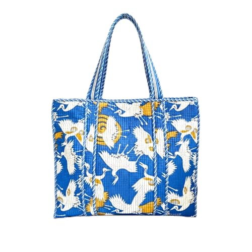 Bolso Tote Acolchado de Algodón para Mujer miniatura 1